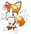 Size: 672x736 | Tagged: safe, artist:ultra0meg4, miles "tails" prower, fox, 2026, classic style, classic tails, looking at viewer, male, mouth open, open smile, smile, smiling at viewer, solo, solo male, standing, style emulation, waving