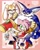Size: 1633x2048 | Tagged: safe, artist:saviebelle, amy rose, big the cat, cheese (chao), cream the rabbit, froggy, cat, chao, frog, hedgehog, rabbit, 2025, agender, creamabetes, cute, dress, eyes closed, female, group, hammer, heart, holding something, looking at them, looking at viewer, male, neutral chao, piko piko hammer, smile, smiling at them, smiling at viewer, standing, team rose, yellow sclera