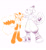 Size: 1891x2048 | Tagged: safe, artist:katplantsart, espio the chameleon, miles "tails" prower, fox, 2025, bare chest, barefoot, beanbrows, boots, chameleon, claws, clothes, duo, duo male, ear fluff, eyewear on head, fur markings, gloves, goggles, goggles on head, headpats, lidded eyes, line art, male, males only, monochrome, pants, paws, simple background, smile, white background