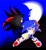 Size: 1640x1768 | Tagged: safe, artist:guitar_00000001, shadow the hedgehog, sonic the hedgehog, sonic adventure 2, 2025, chaos emerald, duo, grin, hand on own arm, holding something, mouth open, smile, soap shoes