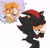 Size: 2048x1965 | Tagged: safe, artist:qtcakesentry, shadow the hedgehog, tikal, echidna, hedgehog, 2025, blushing, female, flat colors, frown, head rest, heart, male, shadow x tikal, shipping, simple background, sitting, smile, solo, straight, thinking, thought bubble, wagging tail, white background