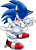 Size: 871x1209 | Tagged: safe, artist:lightningchaos20, sonic the hedgehog, hedgehog, 2012, double v sign, looking at viewer, male, reaching towards the viewer, simple background, smile, smiling at viewer, solo, solo male, standing, transparent background, v sign