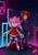 Size: 1179x1684 | Tagged: safe, ai art, artist:mobians.ai, amy rose, human, building, child, city, cityscape, duo, female, hand in pocket, male, neon, neon city, nighttime, outdoors, rooftop, skyscraper, smile, star (sky)
