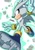 Size: 1000x1414 | Tagged: safe, artist:secretter_zgwl, silver the hedgehog, hedgehog, frown, looking offscreen, male, psychokinesis, signature, simple background, solo, treads, white background