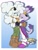 Size: 1500x2000 | Tagged: safe, artist:sonicguru, blaze the cat, lanolin the sheep, cat, sheep, comforting, duo, female, hugging, sad, standing