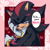 Size: 1024x1014 | Tagged: safe, artist:dreamfulblue, shadow the hedgehog, hedgehog, 2017, dialogue, english text, head rest, heart, looking at viewer, male, mouth open, one eye closed, one fang, open smile, smile, smiling at viewer, solo, speech bubble, talking, talking to viewer, text, tsundere