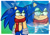Size: 1284x896 | Tagged: safe, artist:malekthecat7, sonic the hedgehog, glasses, top surgery scars, trans male, transgender