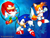 Size: 1024x768 | Tagged: safe, artist:shockrabbit, knuckles the echidna, miles "tails" prower, sonic the hedgehog, echidna, fox, hedgehog, 2006, character name, classic knuckles, classic sonic, classic sonic (universe), classic tails, english text, frown, male, smile, style emulation, team sonic, text, trio, wallpaper