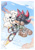 Size: 1280x1811 | Tagged: safe, artist:cat-rage, lanolin the sheep, shadow the hedgehog, hedgehog, sheep, 2026, clouds, crack shipping, daytime, duo, eyes closed, flying, holding each other, kiss, lanolin x shadow, mid-air, obtrusive watermark, outdoors, shipping, smile, smoke, straight, tornado ii, watermark