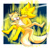 Size: 1024x991 | Tagged: safe, artist:fire-for-battle, miles "tails" prower, sonic the hedgehog, super sonic, super tails, fox, hedgehog, 2018, aura, barefoot, blushing, duo, eyes closed, flying, gloves off, hand on head, happy, holding them, male, mid-air, smile, super form