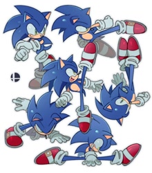 Size: 1068x1212 | Tagged: safe, artist:feng_ft, sonic the hedgehog, hedgehog, 2026, fighting pose, male, pose, simple background, sketch page, solo, white background