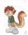 Size: 1632x2048 | Tagged: safe, artist:twincubcakes, elias acorn, squirrel, 2025, bottomless, eyebrow clipping through hair, floppy ears, frown, lidded eyes, looking offscreen, male, obtrusive watermark, shirt, shoes, simple background, solo, standing, tired, watermark, white background