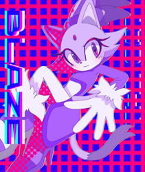Size: 1280x1515 | Tagged: safe, artist:mary7ka55778, blaze the cat, cat, 2026, abstract background, blushing, character name, english text, eyestrain, female, frown, heart, looking at viewer, outline, solo, text