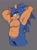 Size: 1079x1476 | Tagged: safe, artist:xokurde, sonic the hedgehog, hedgehog, 2026, abs, belly button, cheek fluff, chest fluff, chubby, clenched teeth, grey background, hands behind head, looking at viewer, male, simple background, smile, smiling at viewer, solo, standing, wink, winking at viewer