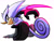 Size: 2048x1571 | Tagged: safe, artist:emthimofnight, oc, oc:mirage the chameleon, 2026, alternate universe, blade, chameleon, fankid, fighting pose, frown, looking at viewer, magical gay spawn, male, parent:espio, parent:silver, parents:silvio, pose, simple background, solo, weapon, white background