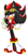 Size: 985x1865 | Tagged: safe, artist:zone-vibes, shadow the hedgehog, hedgehog, 2017, beach outfit, chest fluff, cup, drink, eyewear on head, frown, holding something, lidded eyes, looking at viewer, male, open shirt, phone sign, shirt, simple background, solo, standing, straw, sunglasses, white background