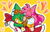 Size: 1280x824 | Tagged: safe, artist:tomaturtles, amy rose, speedy, bird, hedgehog, 2018, amy x speedy, amybetes, bandana, blushing, bodysuit, clothes, crack shipping, cute, dress, duo, ear fluff, eyes closed, female, goggles, hand on head, heart, holding each other, holding hands, kiss, kiss on head, kukku, male, outline, shipping, side view, signature, simple background, smile, speedybetes, straight, yellow background