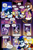 Size: 1263x1928 | Tagged: safe, artist:drawloverlala, lah, longclaw, miles "tails" prower, rouge the bat, sally acorn, zooey the fox, bat, chipmunk, fox, hybrid, owl, comic:sonic world travel, babylon guardian, blue power pattern, clown outfit, cowboy outfit, cowgirl outfit, crowd, cyan power pattern, death chamber, ghost, goddess, gray power pattern, halloween, kitsune, painting, princess, sonic the werehog, vampire, werehog, yellow power pattern