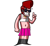 Size: 862x791 | Tagged: safe, artist:antiblueberryaqua, non-sonic oc, human, alien, alien humanoid, background, belly button, black shoes, bra, chest hair, choker, crossdressing, earring, femboy, friday night funkin, friday night funkin: martian mixtape, glasses, harris, harris (friday night funkin: martian mixtape), harris (martian mixtape), male, martian mixtape, midriff, necklace, pink skirt, red hair, shoes, simple background, skirt, spoiler, sunglasses, underwear, white background, white bra, white underwear