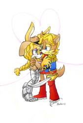 Size: 827x1226 | Tagged: safe, artist:finikart, antoine d'coolette, bunnie rabbot
