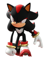 Size: 2246x2807 | Tagged: safe, artist:dawidgolaszewski, shadow the hedgehog, hedgehog, 2025, 3d, blender (medium), frown, hand on ground, looking offscreen, male, redraw, shadow the hedgehog (video game), simple background, solo, transparent background
