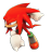 Size: 1632x1770 | Tagged: safe, artist:michaellaarts609, knuckles the echidna, echidna, 2025, 3d, absurd res, clenched fists, clenched teeth, frown, looking offscreen, male, one fang, redraw, sfm, simple background, solo, transparent background