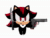 Size: 940x720 | Tagged: safe, artist:_b_l_e_e_m_, shadow the hedgehog, hedgehog, animated, chibi, gun, holding something, knife, male, running, simple background, solo, standing, webm, white background