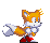 Size: 46x40 | Tagged: safe, artist:ariff7, miles "tails" prower, 2023, :o, animated, gif, looking offscreen, pixel art, redraw, running, simple background, skidding, solo, sonic the hedgehog 3, spinning tails, transparent background
