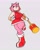 Size: 1618x2048 | Tagged: safe, artist:ryuuu_k1, amy rose, grey background, holding something, looking offscreen, piko piko hammer, simple background, solo