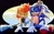 Size: 1600x1000 | Tagged: safe, artist:mercy203, sally acorn, sonic the hedgehog, oc, oc:eleonor sonia, chipmunk, hedgehog, 2020, child, daytime, eyes closed, family, female, happy, male, one eye closed, sally x sonic, shipping, straight, trio