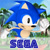 Size: 3300x3300 | Tagged: safe, artist:bsauce486, sonic the hedgehog, sonic 3d blast, 3d, classic sonic, classic sonic (universe), icon, palm tree, sega logo, solo