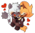 Size: 2047x1907 | Tagged: safe, artist:r0yalstar, tangle the lemur, whisper the wolf, lemur, wolf, 2026, blushing, cute, duo, eyes closed, female, heart, idw sonic the hedgehog, lesbian, shipping, simple background, smile, tangabetes, tangle x whisper, transparent background, whispabetes