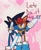 Size: 2268x2782 | Tagged: safe, artist:newgennitro, sally acorn, sonic the hedgehog, chipmunk, hedgehog, 2024, abstract background, dialogue, duo, english text, female, fighting pose, heart background, male, pose, sally x sonic, sally's ringblader outfit, shipping, straight