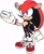Size: 1672x2048 | Tagged: safe, artist:cosmicseternity, mighty the armadillo, 2026, flat colors, knee brace, looking offscreen, modern style, shoelaces, simple background, smile, solo, white background