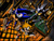 Size: 1024x768 | Tagged: safe, artist:netraptor, miles "tails" prower, robo sonic, sonic the hedgehog, metropolis zone, sonic the hedgehog 2, 2004, abstract background, chasing, fanfiction art, from above, holding hands, lava, looking offscreen, looking up, machinery, mouth open, pipe, robot, running, slicer, trio