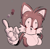 Size: 696x684 | Tagged: safe, artist:waykend1, miles "tails" prower, oc, oc:2012y, oc:tails.exe, 2025, bleeding, bleeding from eyes, blood, color palette, grey background, hand on hip, looking offscreen, pointing, shrunken pupils, simple background, smile, solo