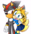 Size: 1024x1114 | Tagged: safe, artist:silverfirefox10, maria robotnik, shadow the hedgehog, oc, oc:maria the hedgehog, hedgehog, 2019, duo, eye clipping through hair, female, hugging, looking at viewer, male, mobianified, mouth open, open smile, simple background, smile, standing, white background