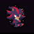 Size: 2048x2048 | Tagged: safe, artist:cawffeejelly, shadow the hedgehog, 2026, arm fluff, barefoot, black background, chest fluff, claws, cute, ear fluff, eyebrow fluff, fluffy, frown, gloves off, leg fluff, looking offscreen, messy fur, messy hair, pawpads, paws, shadowbetes, simple background, sitting, solo, sparkles