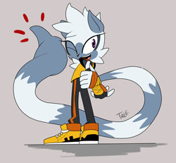 Size: 2377x2201 | Tagged: safe, artist:tale-dude, tangle the lemur, thumbs up