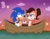 Size: 2048x1582 | Tagged: safe, artist:slysonic, sally acorn, sonic the hedgehog, chipmunk, hedgehog, hybrid, squirrel, 2026, boat, classic sally, classic sonic, dic, duo, female, firefly, looking at each other, male, sally x sonic, shipping, sonic satam, straight, valentine's day, vehicle, water