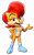 Size: 1197x1962 | Tagged: safe, artist:jcthornton, sally acorn, chipmunk, 2019, 3d, absurd res, female, hand on hip, lidded eyes, looking at viewer, mouth open, simple background, smile, solo, solo female, standing, transparent background