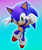 Size: 1687x2000 | Tagged: safe, artist:ladylunanova, sonic the hedgehog, 2025, 3d, gradient background, looking at viewer, scar, smile, solo, sonic colors ultimate, top surgery scars, trans boy sonic, trans male, transgender