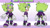 Size: 1280x715 | Tagged: safe, artist:mintmidori, oc, oc:mint the hedgehog, hedgehog, 2026, character name, clenched teeth, clothes, english text, eyewear on head, female, flat colors, fur markings, gloves, jacket, lidded eyes, looking at viewer, looking offscreen, multiple views, oc only, reference sheet, shoes, shorts, skirt, smile, socks, solo, sparkles, standing, sunglasses, text, triality