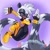 Size: 1000x1000 | Tagged: safe, artist:sumpthinphishy, tangle the lemur, lemur, 2026, blushing, chaotix case files, cute, female, gradient background, idw sonic the hedgehog, mid-air, mouth open, posing, smile, solo, tangabetes, wink