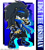 Size: 1280x1426 | Tagged: safe, artist:zeed_02, oc, oc:edge the obsidian, hedgehog, 2026, character name, electricity, english text, flat colors, lidded eyes, long hair, looking at viewer, male, ninja outfit, oc only, outline, scarf, signature, solo, standing, text, white outline