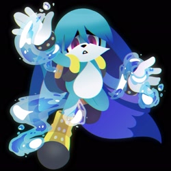 Size: 2048x2048 | Tagged: safe, artist:aferalsunflower, kit the fennec, black background, male, simple background, solo