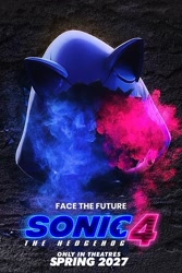 Size: 1024x1536 | Tagged: safe, metal sonic, 2026, english text, head only, movie poster, poster, robot, solo, sonic the hedgehog 4 (film), text
