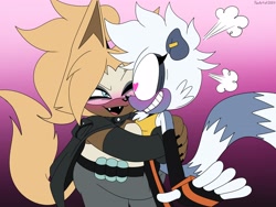 Size: 4000x3000 | Tagged: safe, artist:fartist2020, tangle the lemur, whisper the wolf