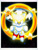 Size: 2400x3200 | Tagged: safe, artist:zandar-thunder, flicky, miles "tails" prower, super tails, fox, 2025, ambiguous gender, clenched fists, cute, flying, front view, frown, group, looking at viewer, male, mid-air, ring, spinning tails, star (sky), super form, tailabetes, too cute to be taken seriously