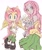 Size: 1701x2048 | Tagged: safe, artist:splash_ad_, human, barely sonic related, bouquet, flower, fluttershy, humanized, mobianified, my little pony, pegasus, pony